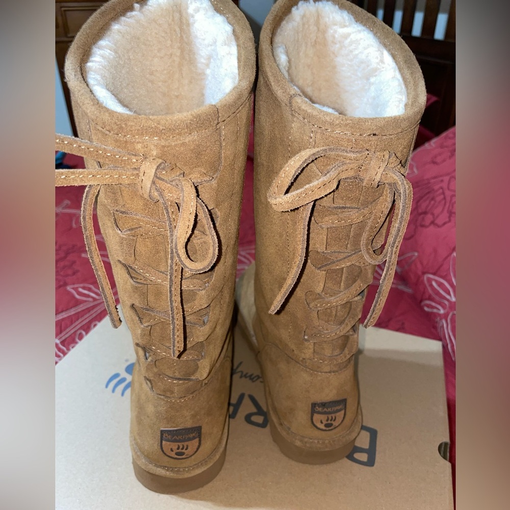 BearPaw Tan Suede Women's Boots